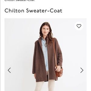 Madewell Chilton Coat/Cardigan